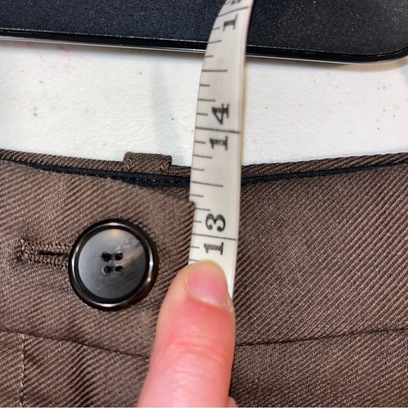 A.L.C. Tommy II Soft Suiting Pants Brown Size 4 Wide Leg Trousers Office NWT - Picture 14 of 14